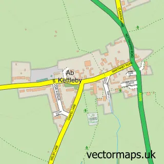 Street map sample of Ab Kettleby, Leicestershire