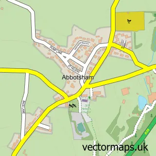 Street map sample of Abbotsham, Devon