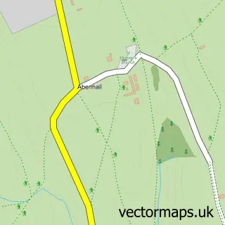 Street map sample of Abenhall, Gloucestershire