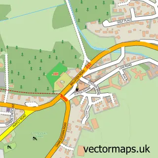 Street map sample of Aboyne, Aberdeenshire