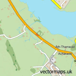 Street map sample of Acharacle, Inverness