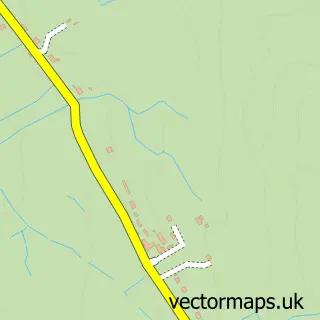 Street map sample of Achiltibuie, Ross and Cromarty