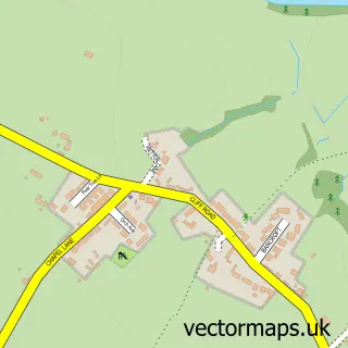 Street map sample of Acton Bridge, Cheshire