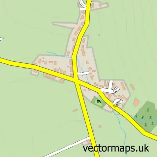 Street map sample of Ainstable, Cumbria