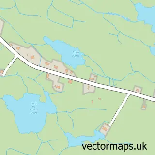 Street map sample of Aisgernis, Western Isles