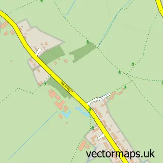 Street map sample of Alburgh Street, Norfolk