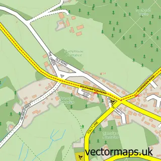 Street map sample of Alderbury, Wiltshire