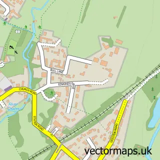 Street map sample of Aldgate, Rutland