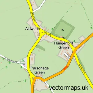 Street map sample of Aldworth, Berkshire