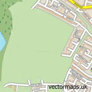 Street map sample of Alkerden, Kent