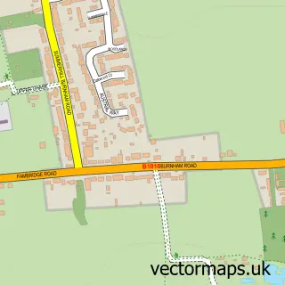Street map sample of Althorne, Essex