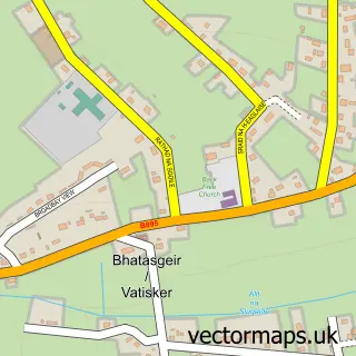 Street map sample of Am Bac, Western Isles