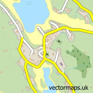 Street map sample of Am Baile, Western Isles