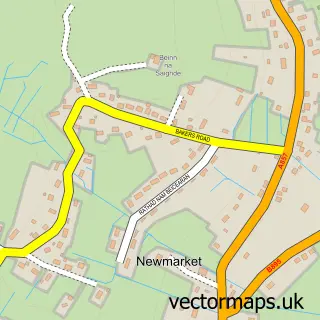 Street map sample of Am Margaidh Ùr, Western Isles