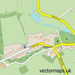 Street map sample of Amport, Hampshire