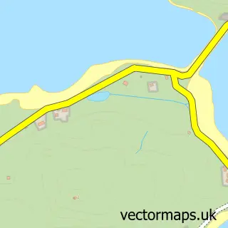 Street map sample of An Caolas, Western Isles