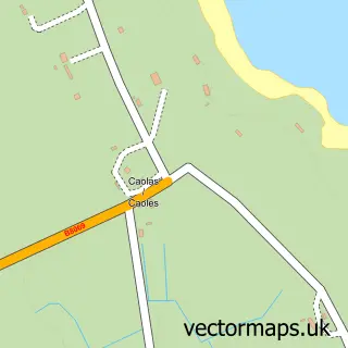 Street map sample of An Caolas, Argyll and Bute