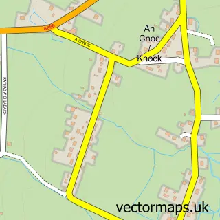Street map sample of An Cnoc, Western Isles