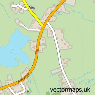 Street map sample of An Àird, Western Isles