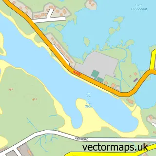 Street map sample of An t-Òb, Western Isles