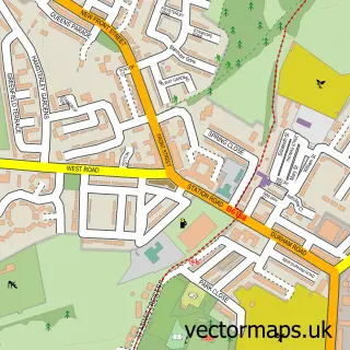 Street map sample of Annfield Plain, Durham