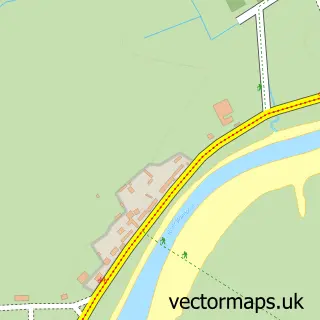 Street map sample of Anthorn, Cumbria