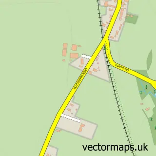 Street map sample of Antingham, Norfolk