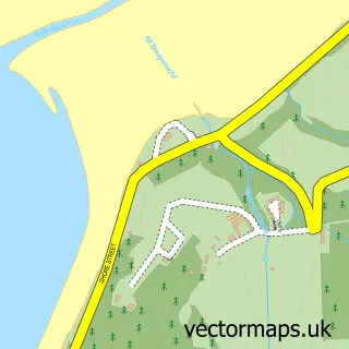 Street map sample of Applecross, Ross and Cromarty