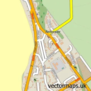 Street map sample of Ardersier, Inverness