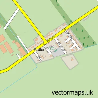 Street map sample of Ardler, Perth and Kinross