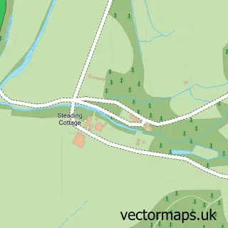 Street map sample of Arkleton, Dumfries
