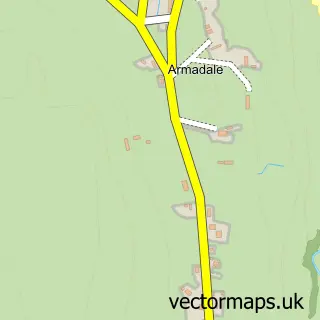 Street map sample of Armadale, Sutherland