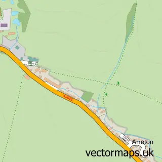 Street map sample of Arreton, Isle of Wight