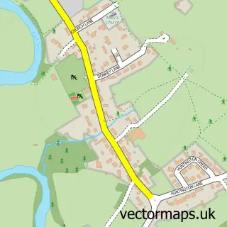 Street map sample of Ashford Carbonell, Shropshire