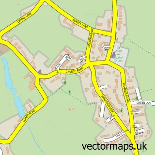 Street map sample of Ashley, Staffordshire