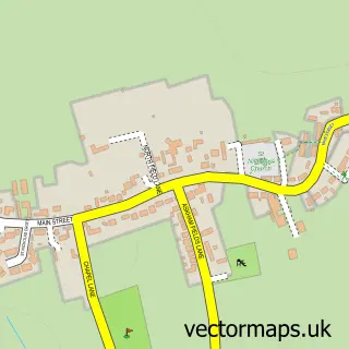 Street map sample of Askham Bryan, North Yorkshire