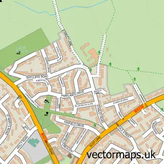 Street map sample of Aspull Moor, Greater Manchester
