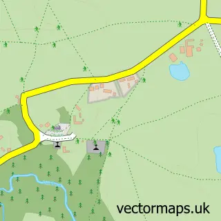 Street map sample of Astley, Worcestershire
