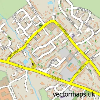 Street map sample of Aston Clinton, Buckinghamshire