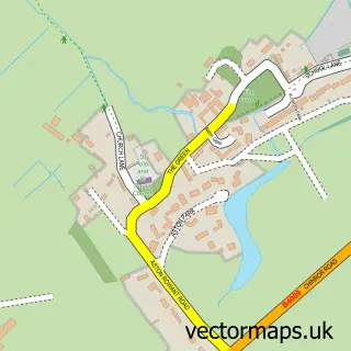 Street map sample of Aston Rowant, Oxfordshire
