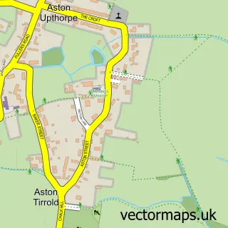 Street map sample of Aston Tirrold, Oxfordshire