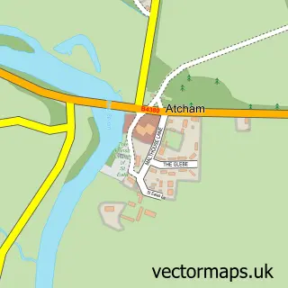 Street map sample of Atcham, Shropshire