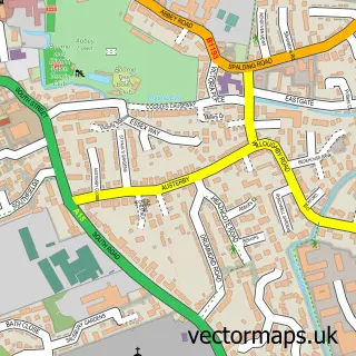 Street map sample of Austerby, Lincolnshire