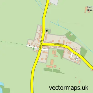 Street map sample of Aylmerton, Norfolk