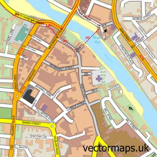 Street map sample of Ayr, Ayrshire and Arran