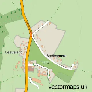 Street map sample of Badlesmere, Kent