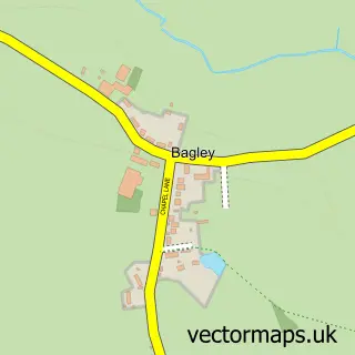 Street map sample of Bagley, Shropshire