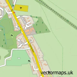 Street map sample of Bagworth, Leicestershire