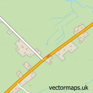 Street map sample of Baile an Truiseil, Western Isles