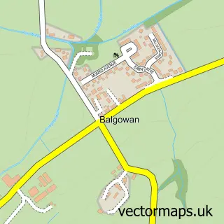 Street map sample of Balgowan, Perth and Kinross